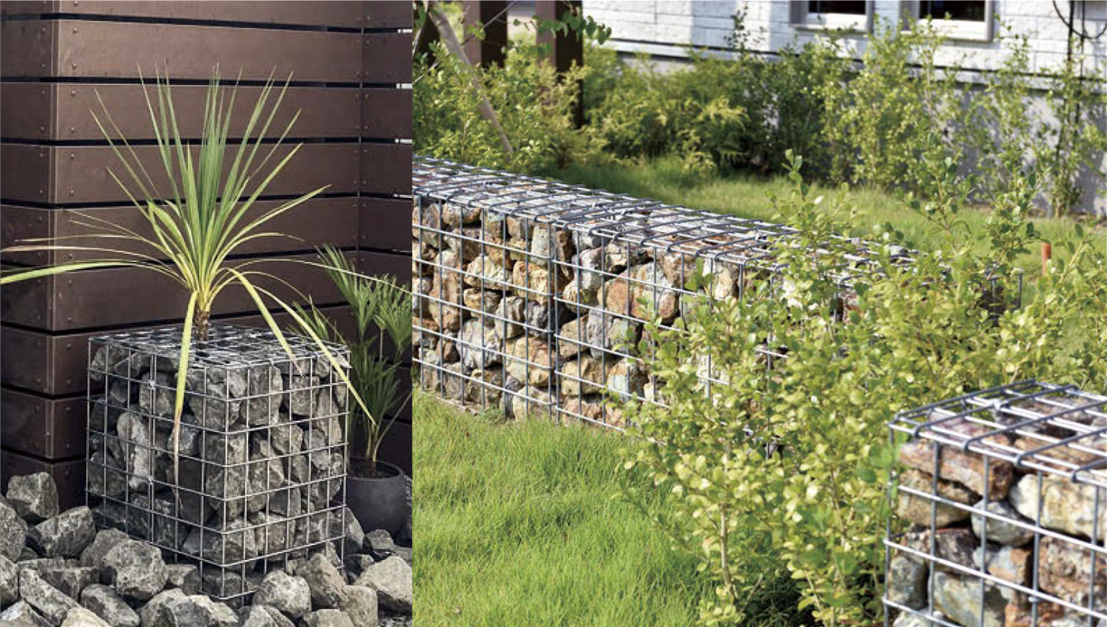 無骨なのにオシャレ！ 遊びごころ満点の「ガビオン」に注目！