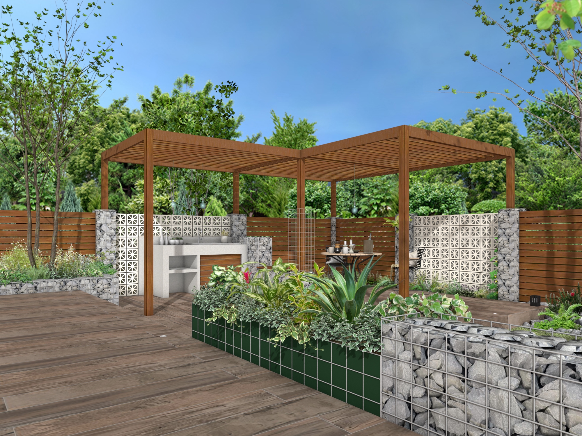 自然と一体化する高原リゾートガーデンで楽しむアウトドアライフ