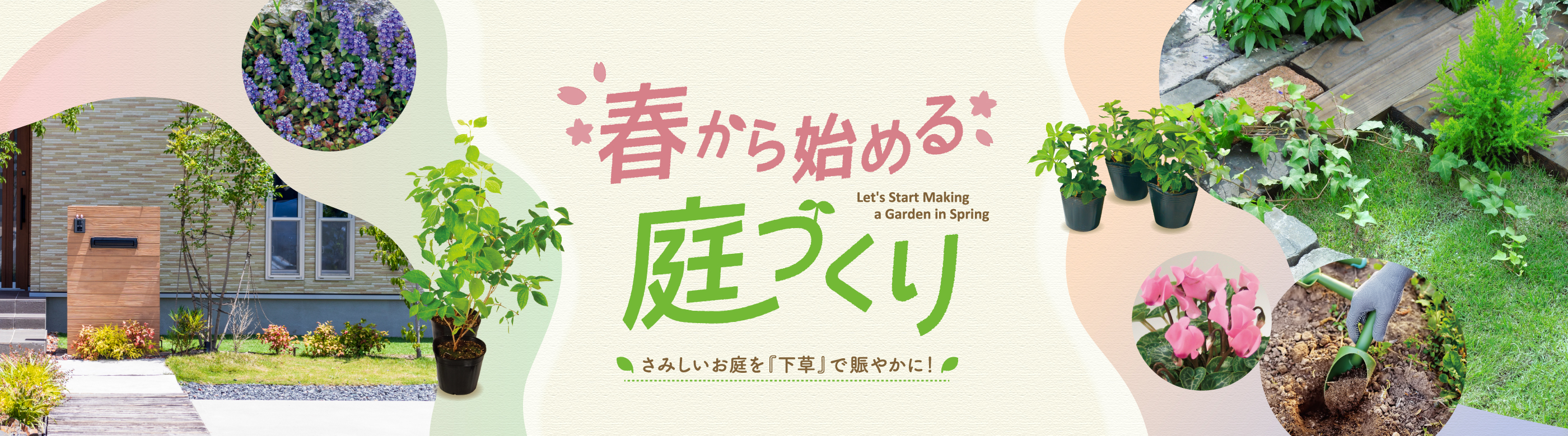 春から始める庭づくり  〜さみしいお庭を『下草』で賑やかに！〜