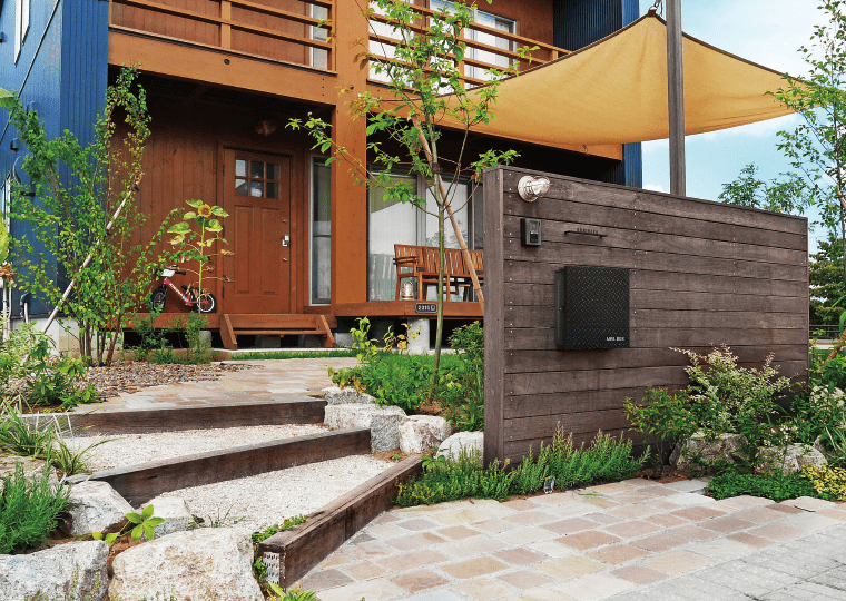 アウトドアが楽しめる家。