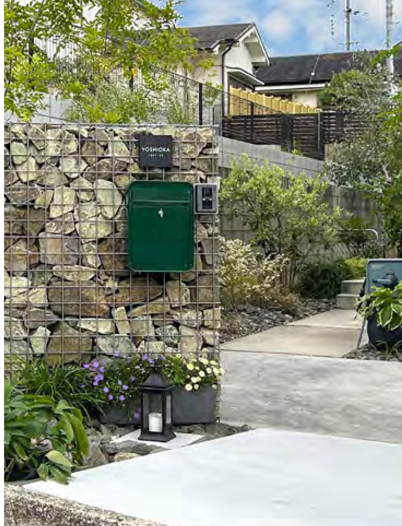 新感覚！ガビオンでつくる「ラフ ✕ モダン」な庭スタイル