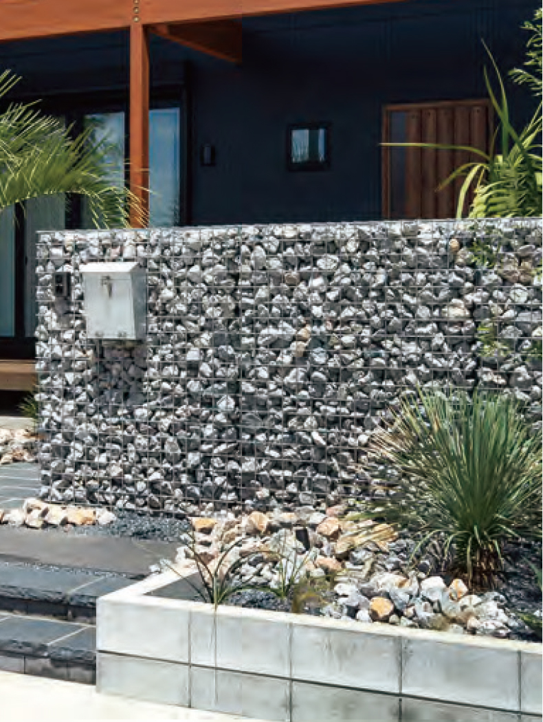 新感覚！ガビオンでつくる「ラフ ✕ モダン」な庭スタイル