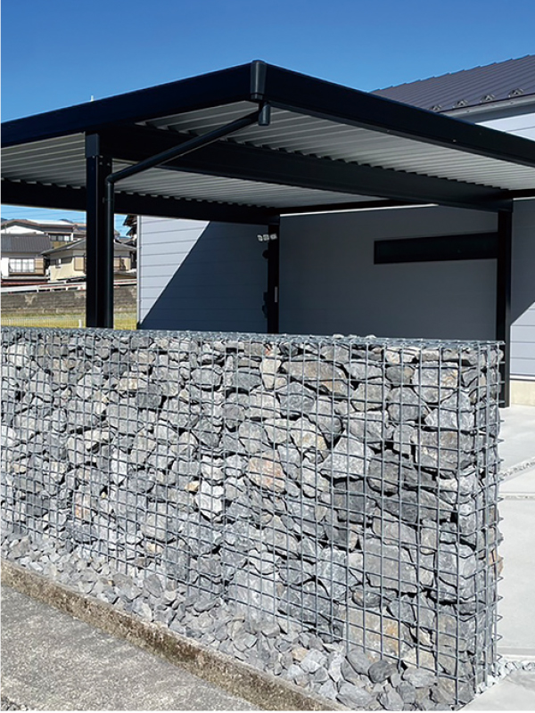 新感覚！ガビオンでつくる「ラフ ✕ モダン」な庭スタイル