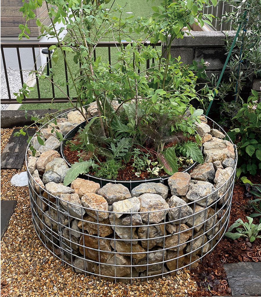 新感覚！ガビオンでつくる「ラフ ✕ モダン」な庭スタイル