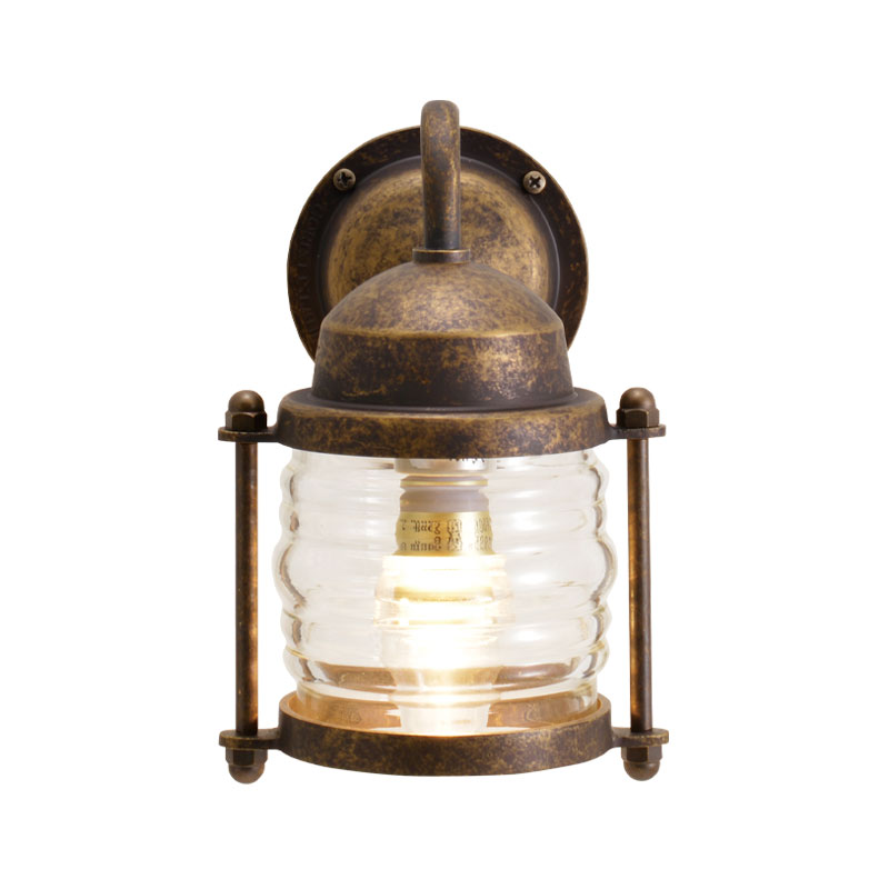 オンリーワン 真鍮製ポーチライト BR1700 クリアーガラス(LED仕様) GI1-700470 『エクステリアライト 屋外照明』 真鍮磨き - 1